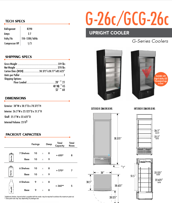D & S Vending Inc - DS350 - IDW G26 5 Shelf Cooler